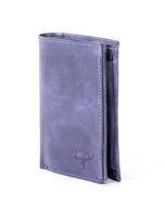 modrá pánska kožená peňaženka