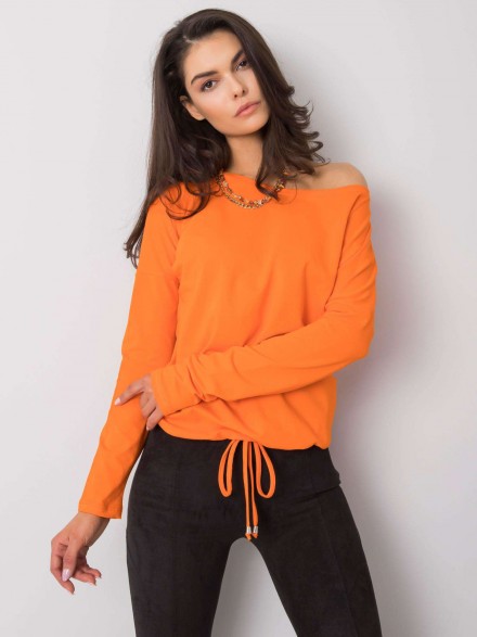oranžový dámsky pulovrik