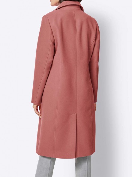 dlhý ružový kabát