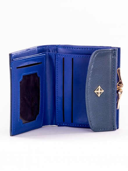 malá, modrá peňaženka