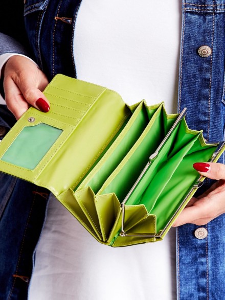 zelená, dámska peňaženka