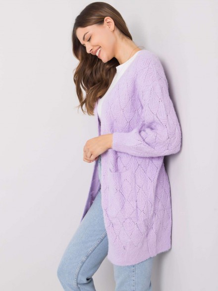 dámsky, fialový, pletený sveter