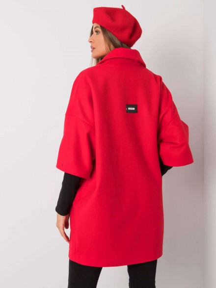 červený jarný kabátik