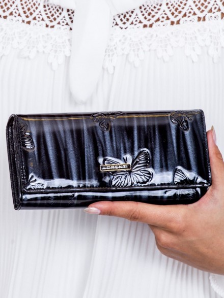 Kožená dámska peňaženka so vzormi