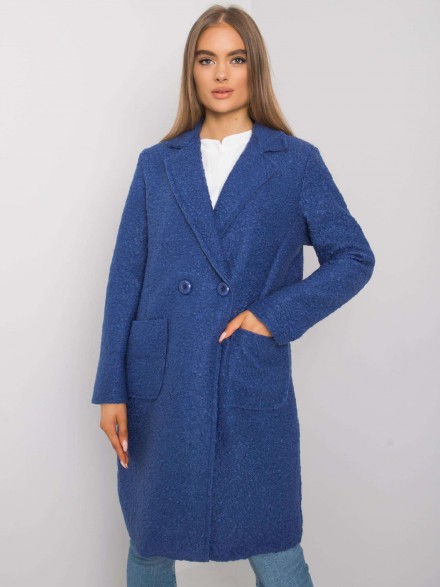 Dámsky flisový kabát v nádhernej modrej farbe
