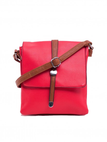 Očarujúca dámska červená kabelka