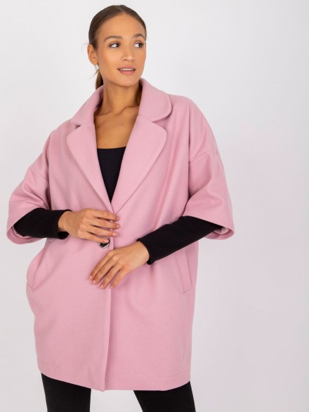 Očarujúci dámsky kabátik v jemnej ružovej farbe