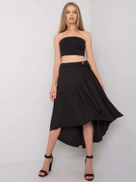 Nádherná dlhá dámska sukňa čierna